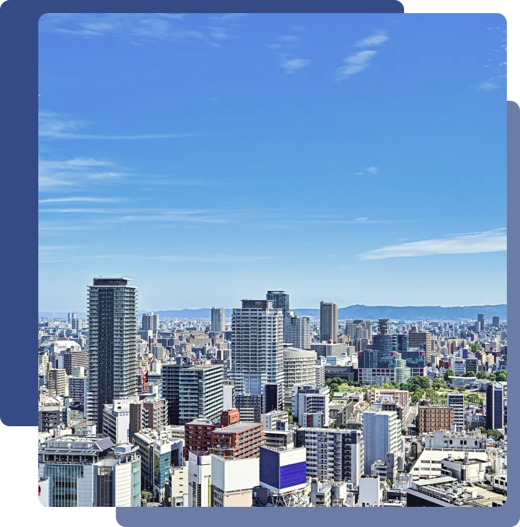 オフィスビルが並ぶ街の風景